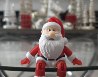 Vintage Christmas Santa Claus Elf, Large Santa Doll Shelf Sitter