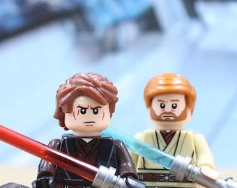 Custom Made Jedi Apprentice and Master Jedi Action Figurine for SW Movie Fans