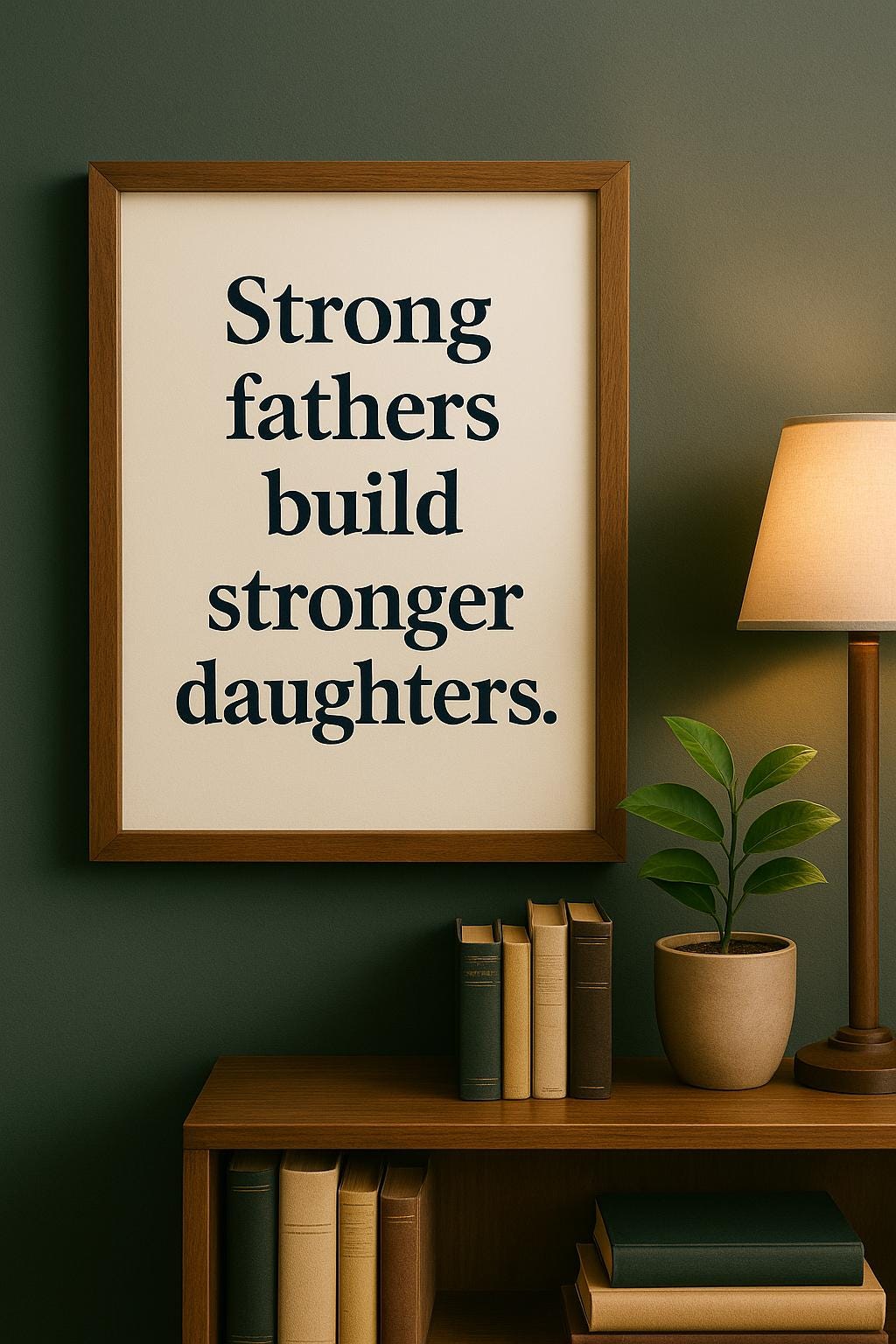 Strong Fathers Build Stronger Daughters – Printable Wall Art – Digital Download Gift for Dad