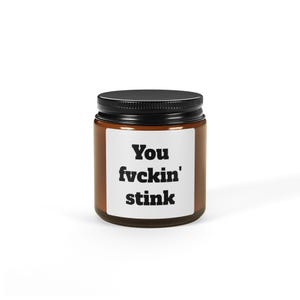 Lustige Duftkerze, You F*ckin&#39; Stink, Geschenk für Freunde, Home Decor, Entspannung, Kerzenliebhaber, Knebelgeschenk, Humor Kerze