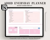 Notion ADHD Planner Template – Focus, Routine & Productivity Dashboard | Digital Download