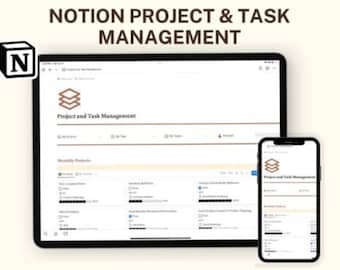 Business Notion Template – Project & Task Management Planner | Digital Download
