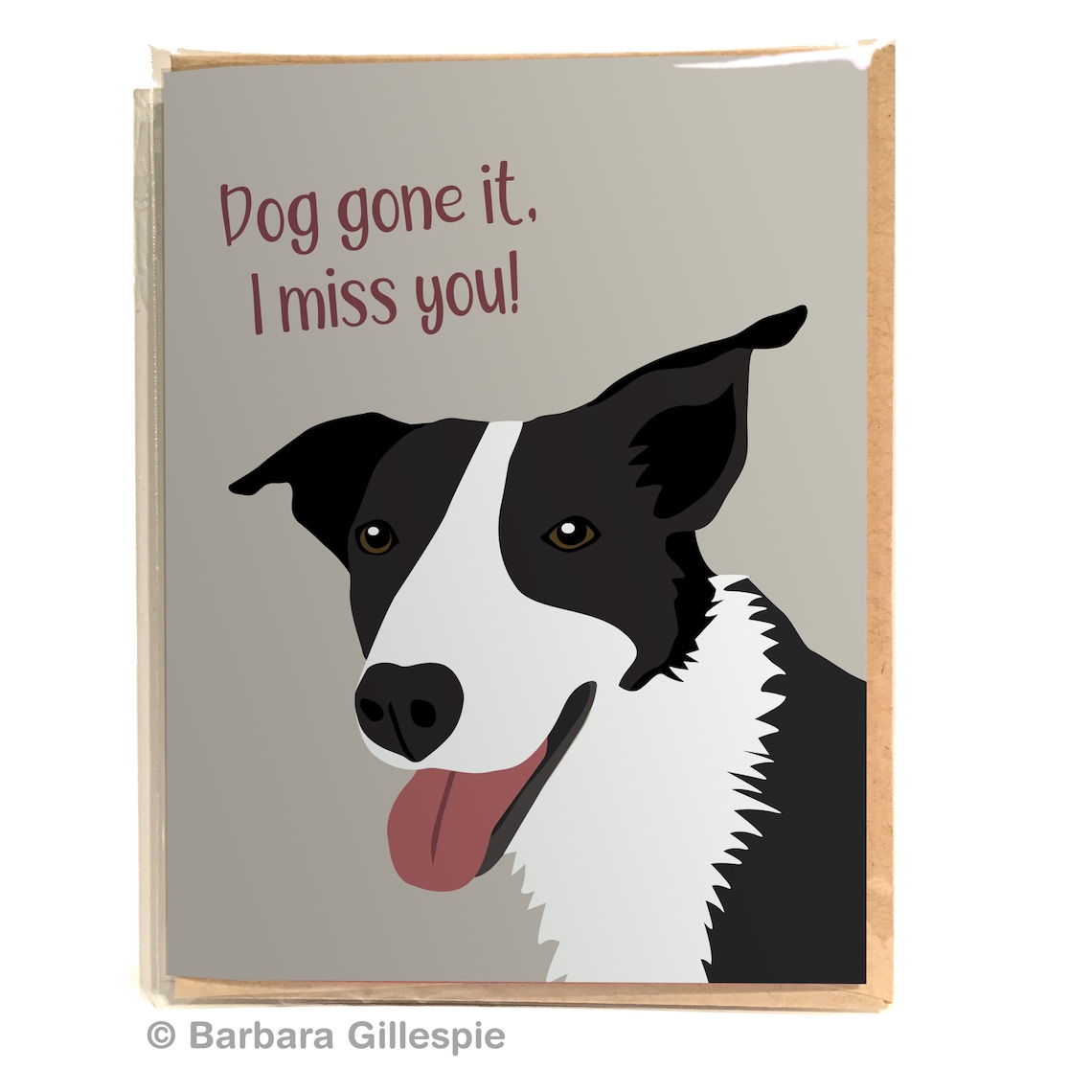 Dog Gone It Card / Miss You Card / Friendship Card / Keep In Etsy