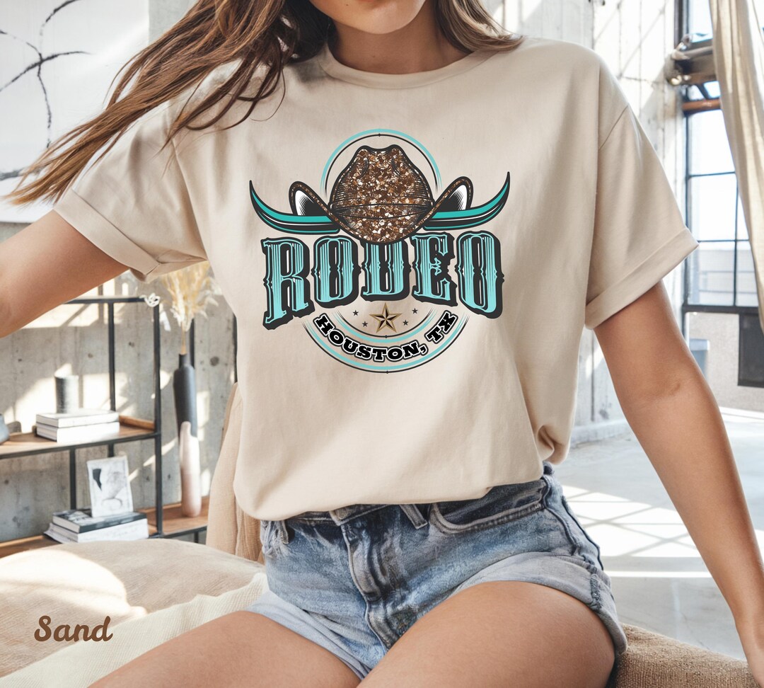 Houston Rodeo Sweatshirt, Cowgirl Graphic Tee, Texas Western Outfit - Etsy