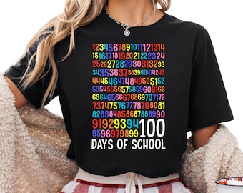 100 Days of School Shirt, 100 Day Sweatshirt, 100th Day Of School Celebration Tee, Student Tshirt, Back to School Teacher Gift