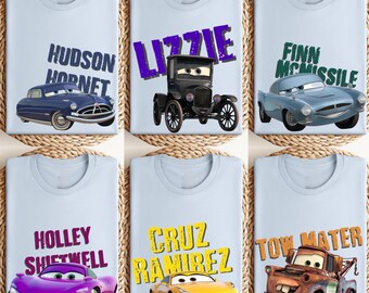 Disney Cars Birthday Shirt, Personalized Pixar Tee