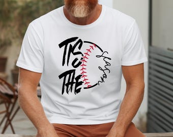 Tis The Season Baseball T-Shirt, Retro Sports Tee