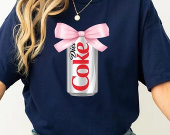 Diet Coke Pink Bow Sweatshirt: Soda Lover T-Shirt