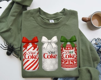 Diet Coke Christmas Sweatshirt: Coquette Holiday Soda Tee