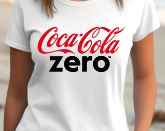 Coca Cola Zero Logo T-Shirt: Trendy Soda Pop Tee