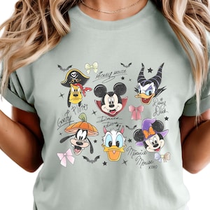 Retro Halloween Mouse And Friends Shirt, Halloween Party Shirt, Mouse Not So Scary Shirt, Halloween Magic Kingdom Shirt, Spooky Season