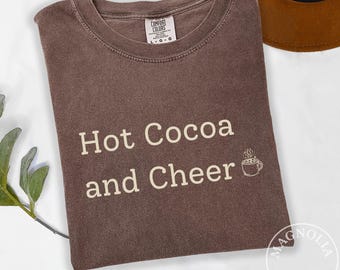 Comfort Colors varm choklad och cheer jultröja | Mysig vintertröja