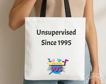 Bolso de mano retro de los 90, diseño "Niño de los 90"