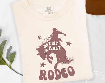 Comfort Colors Rodeo Graphic Tee | Western Retro Cowboy Shirt