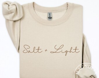 Sudadera con cuello redondo cristiano con el logo de Salt + Light