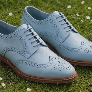 blue grey dress shoes Light Men feminine boutique style
