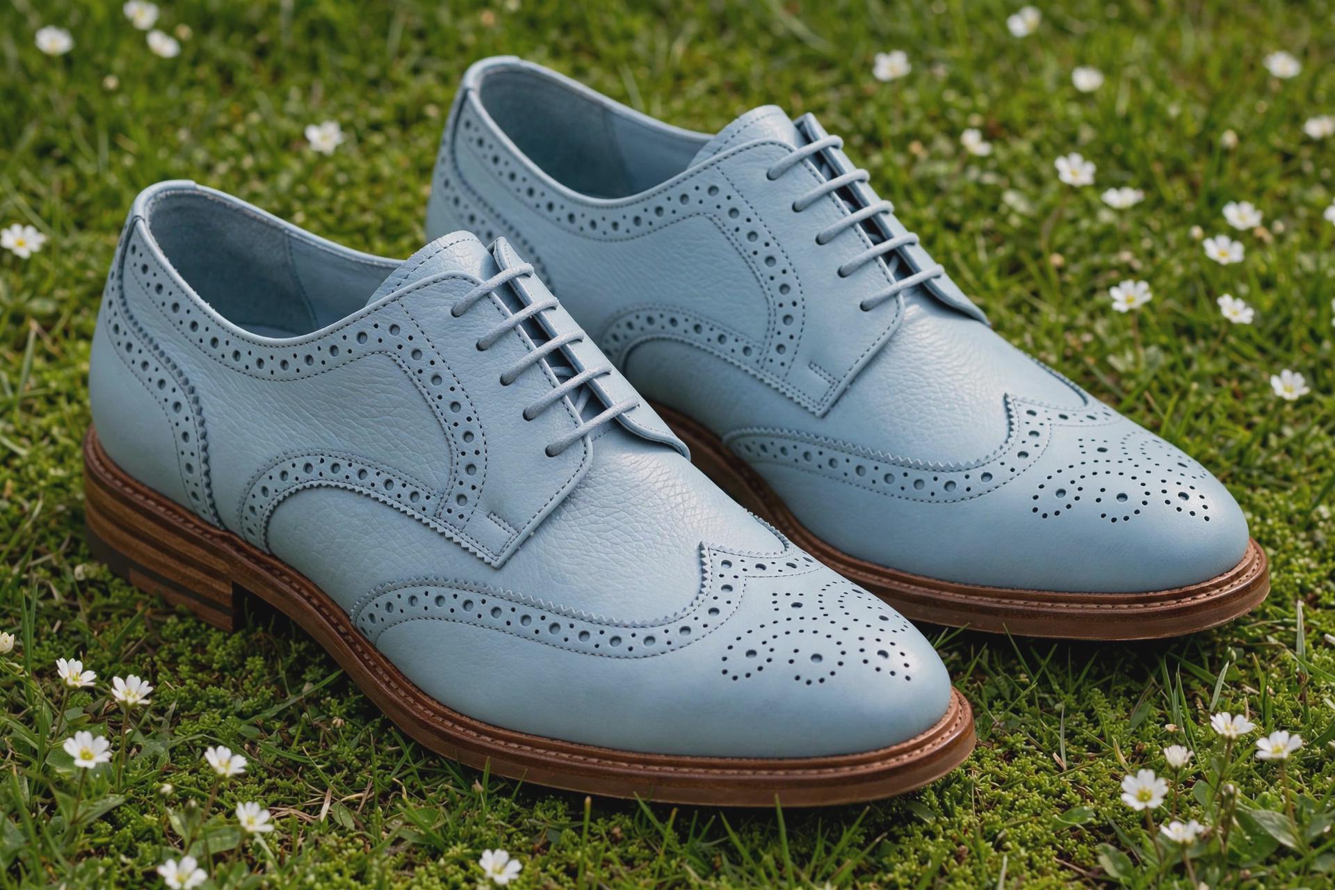 ice blue dress shoes Mens Sky SIZE:M PREORDER Care Specialist Leather Clean Featured_HolidaySpecials Elegant black dress outfit