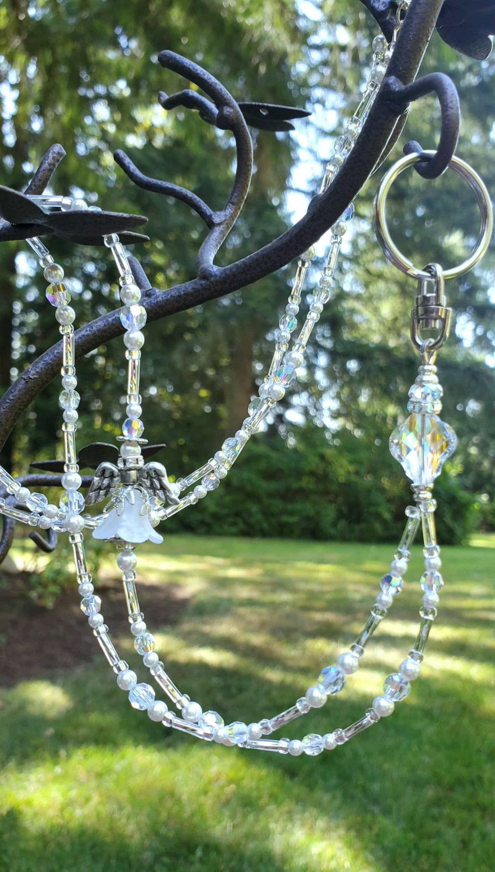 Beaded Lanyard for ID Badge Lanyard ID Necklace Lanyard for Etsy