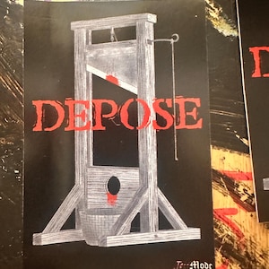 Depose Guillotine Vinyl Sticker