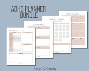 Ultimate ADHD Planner Bundle | Stay Organized & On Track