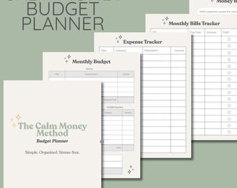 The Calm Money Method Monthly Budget Planner | Simple, Financial Organization for the Overwhelmed