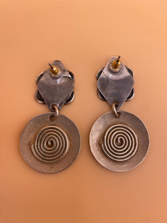 Spiral Drop Earrings View 2