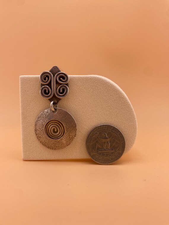 Spiral Drop Earrings View 3