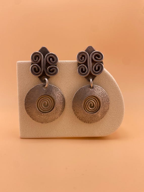 Spiral Drop Earrings