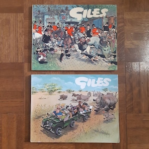 Vintage set of GILES cartoon books