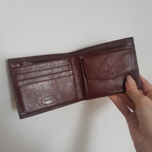 Vintage wallet genuine leather