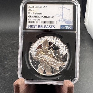 2024 samoa proof like 2 alien fr ngc gem uncirculated 1oz .999 silver coin