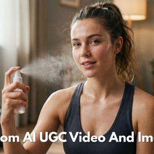 AI UGC-videoannonskreativitet, produktkampanj (15 sekunders klipp, 3 bilder, 1 revision) (digital nedladdning)