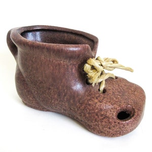 Vintage Shoe Boot Pottery Planter Made in Germany ON SALE