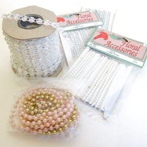 Aurora Borealis Bead Trim, 6mm Banding, + String Fused ON SALE