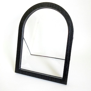 Vintage Black Wood Tabletop Float Picture Frame