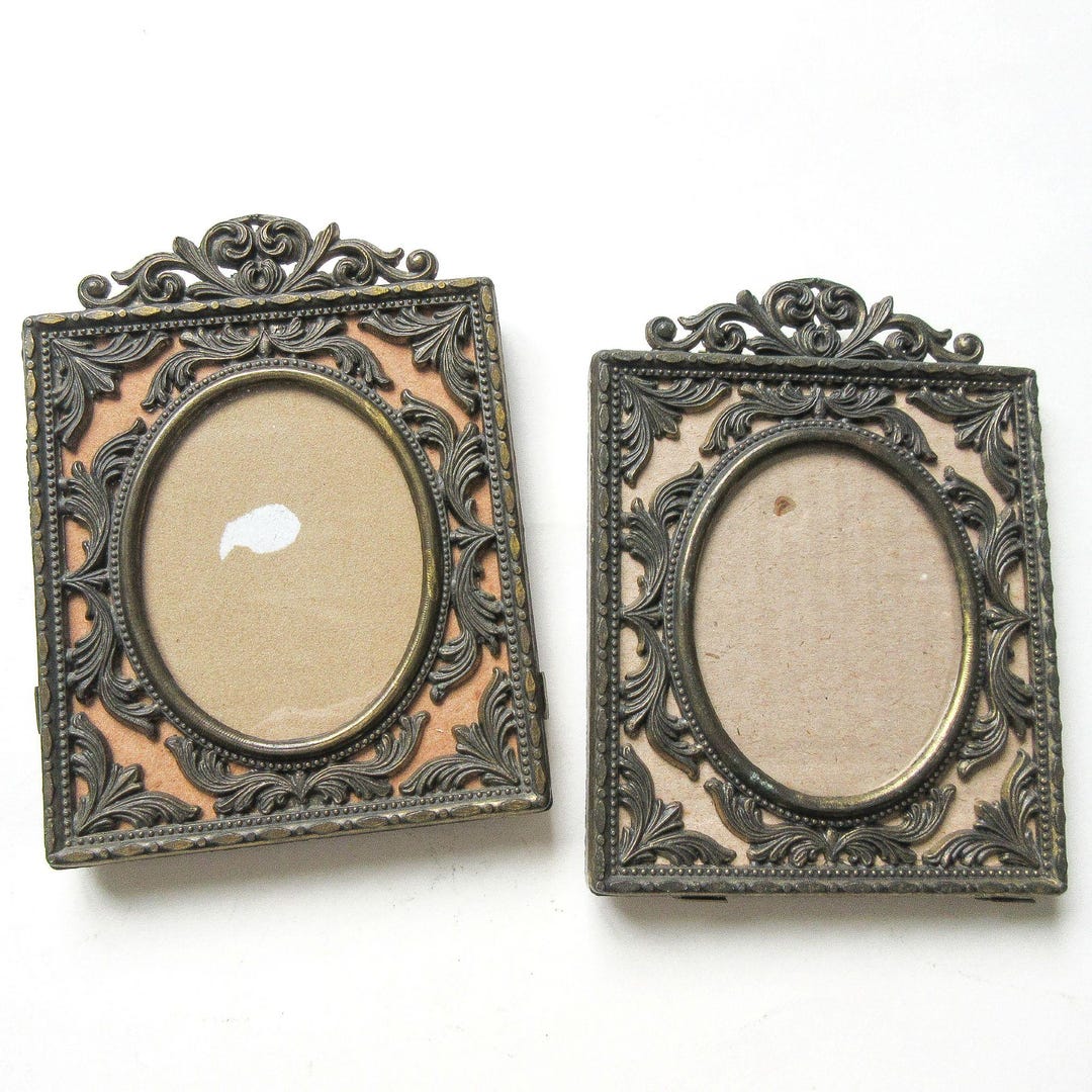 Vintage Metal Picture Frames Made In Italy
