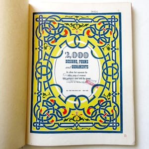 2000 Designs Forms Ornaments, Michael Estrin 1947 Hardcover Book