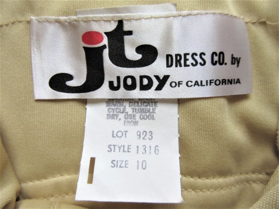 70s Disco Dress, Jody T of California Slinky Gown… - image 8