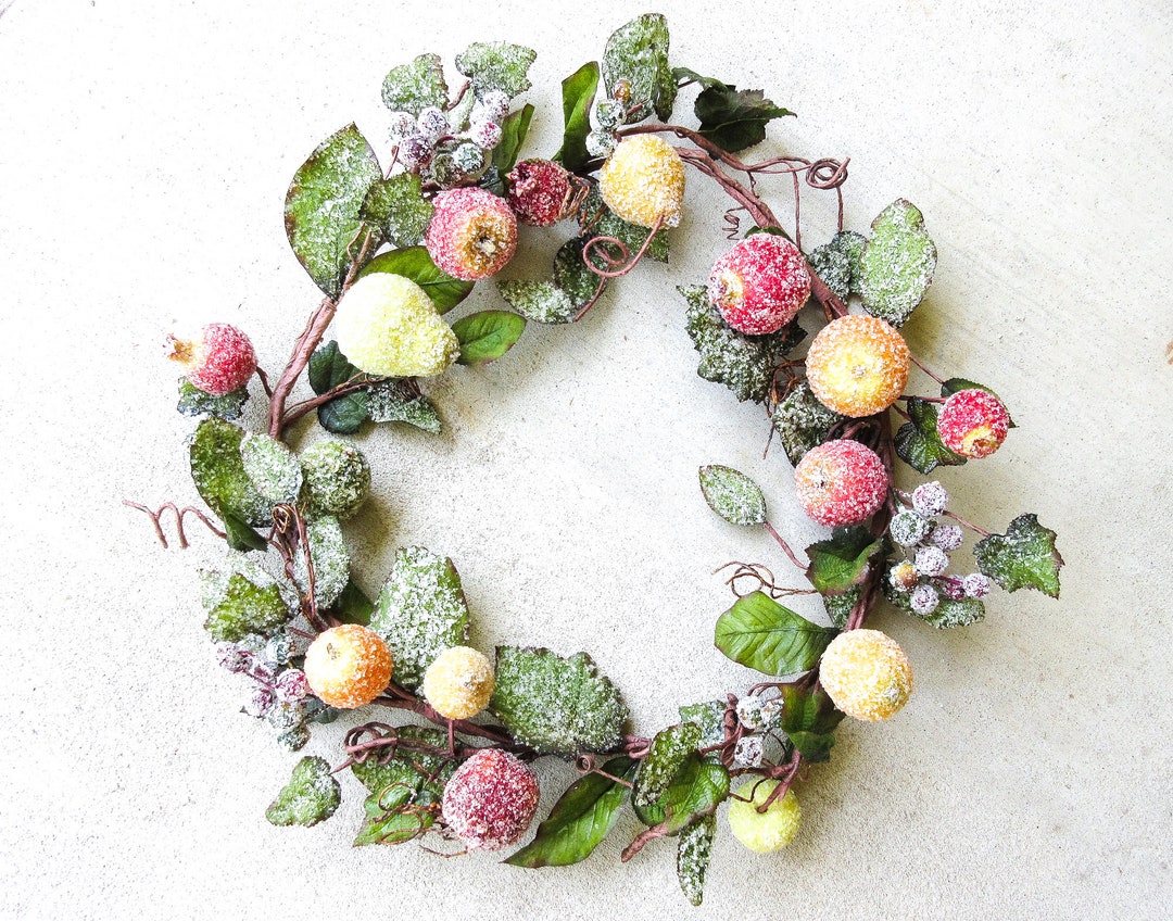 Sugar Beaded Artificial Fruit Garland Wreath Swag 6' Etsy