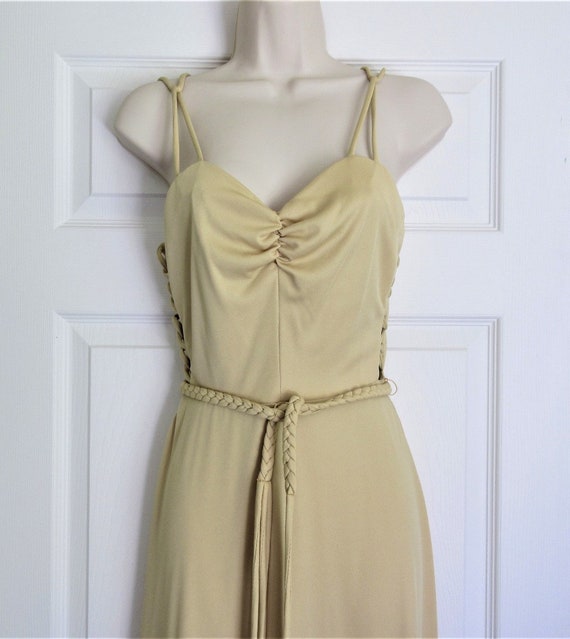 70s Disco Dress, Jody T of California Slinky Gown… - image 3