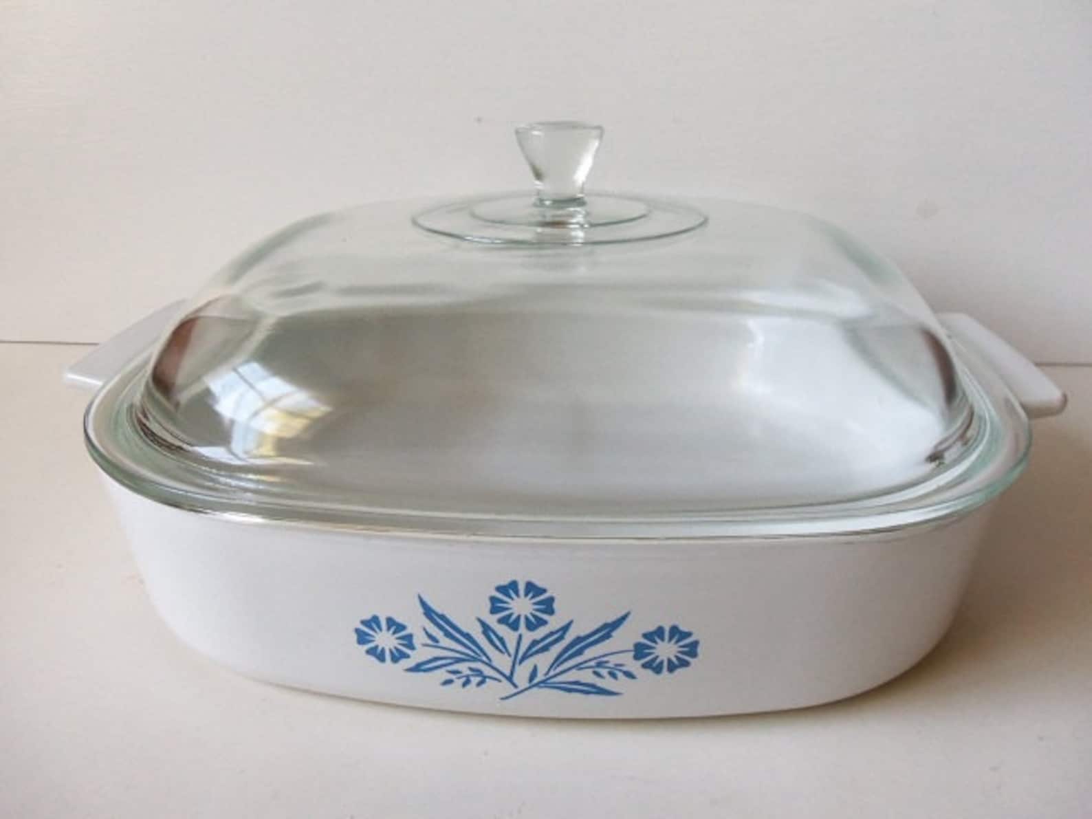Vintage Corning Ware 10inch Casserole Cornflower Blue A10B Etsy