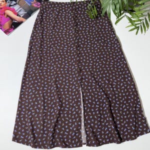 Jupe marron élégante femme Nobody&#39;s Child à imprimé floral Taille 40