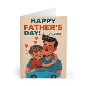 Cartes de voeux pour la fête des pères, lot de 5 cartes pour les papas, lot de cartes d'anniversaire, cartes uniques pour la fête des pères, collection de cartes amusantes et douces