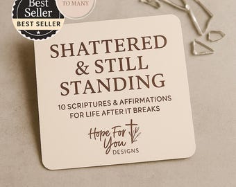 10 Scriptures and Affirmations for Life After Breaks | Christian Encouragement Cards (Printable PDF Download/PNG files)