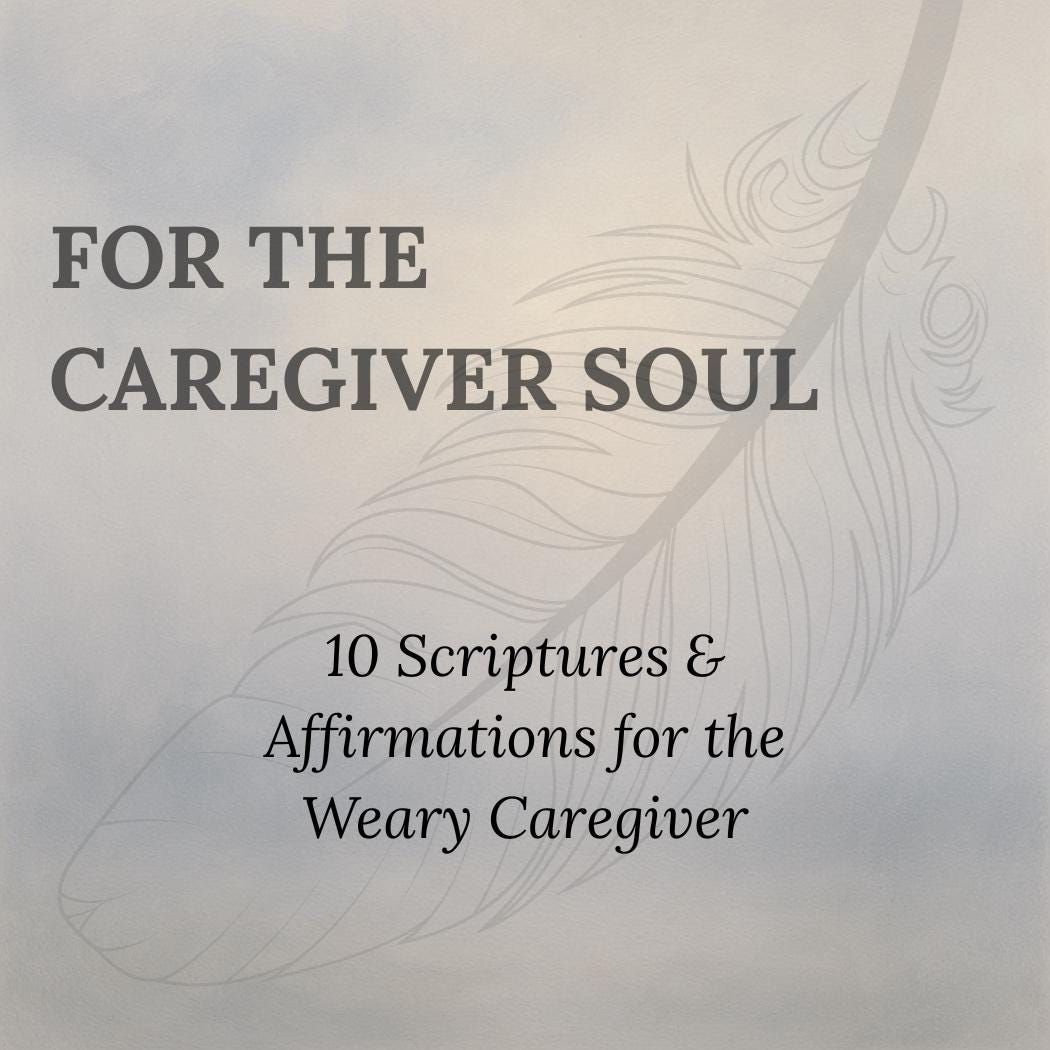 10 Caregiver Scripture Cards: Christian Encouragement, Bible Verse Deck ...