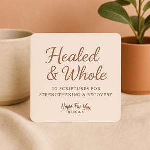 Printable Bible Verse Cards for Healing: Scripture Affirmations (PDF Download)