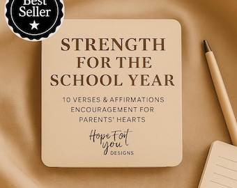 10 Printable Bible Verse Affirmation Cards for Parents: Back to School Faith (Printable PDF Download/PNG files)