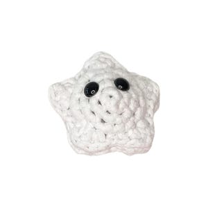 White Crochet Star – Handmade Plush for Festive Decor