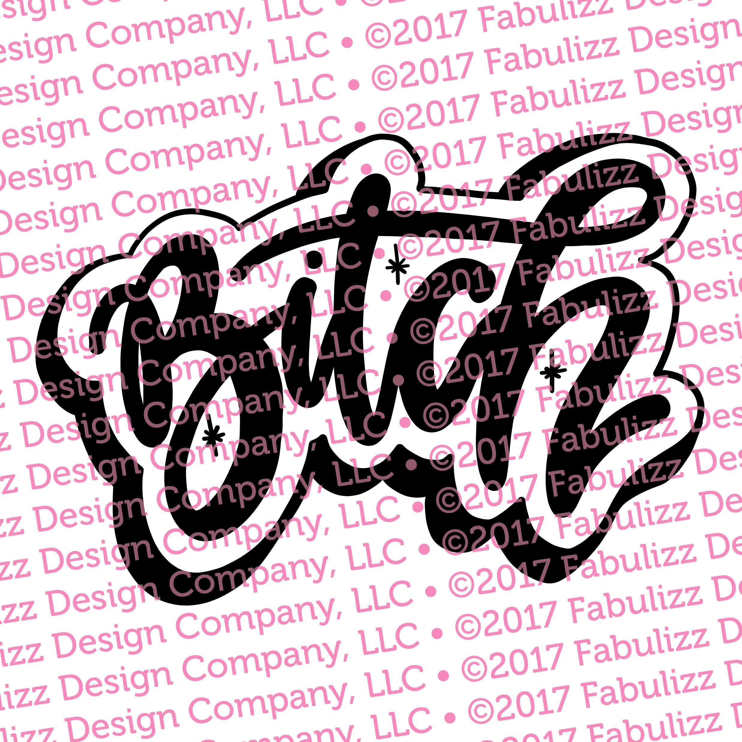 Download Bitch - Typographic Illustration - 8 x 8 - SVG File for CRICUT