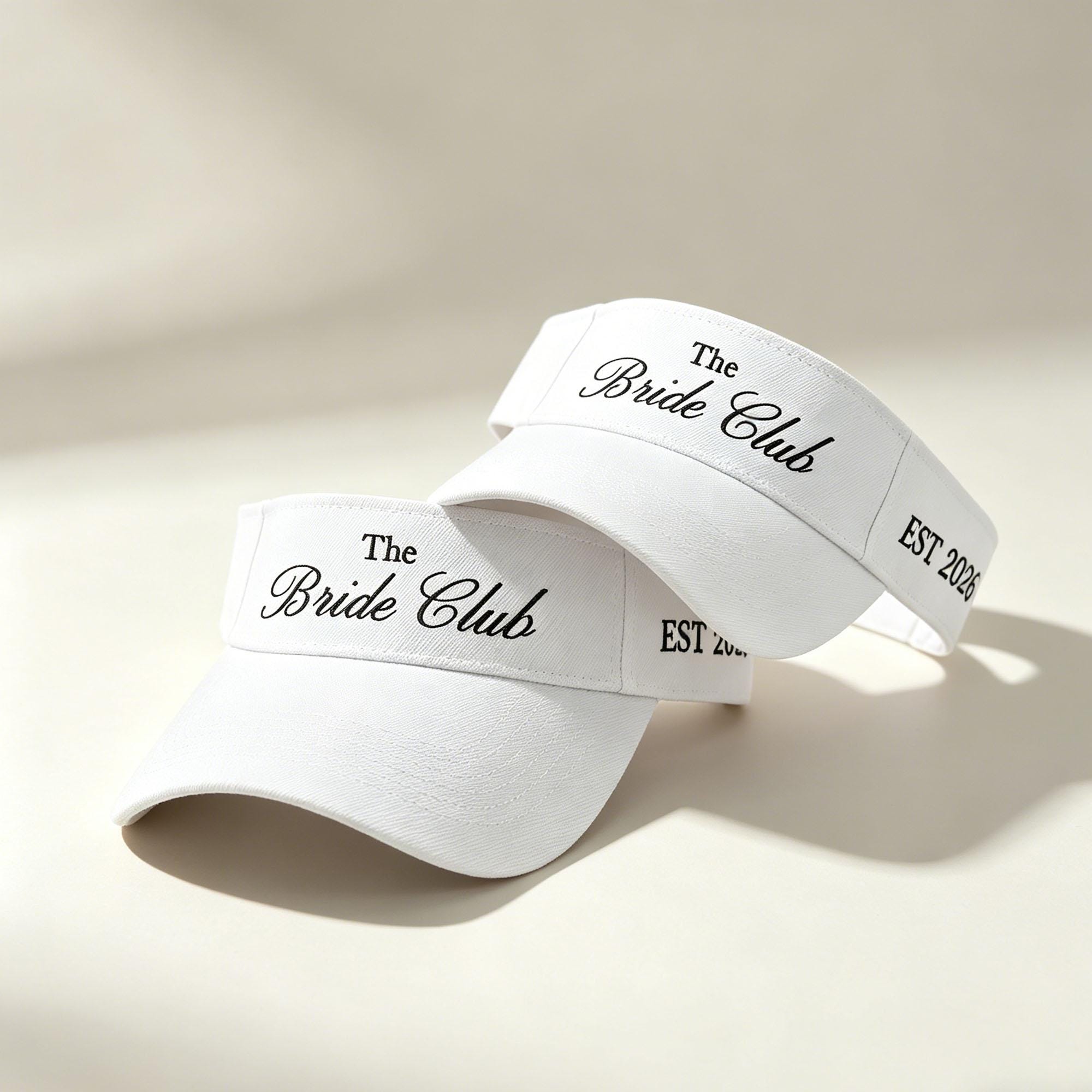 Custom Bride Visor Hat, Personalized Bachelorette Party Hats ...
